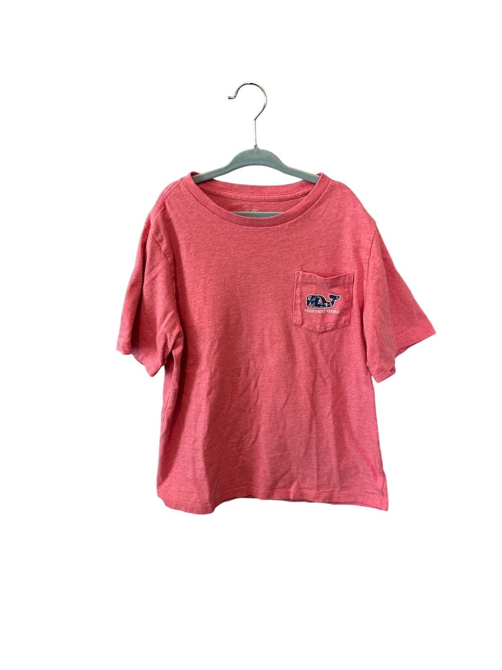 Vineyard Vines Coral Kids Short Sleeve Pocket Tee Small